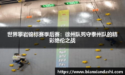 世界攀岩锦标赛季后赛：徐州队死守泰州队的精彩绝伦之战